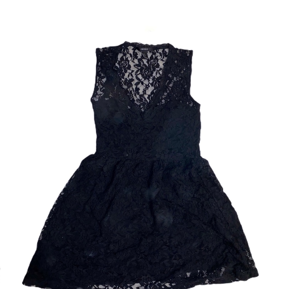 Semi formal lace black dress